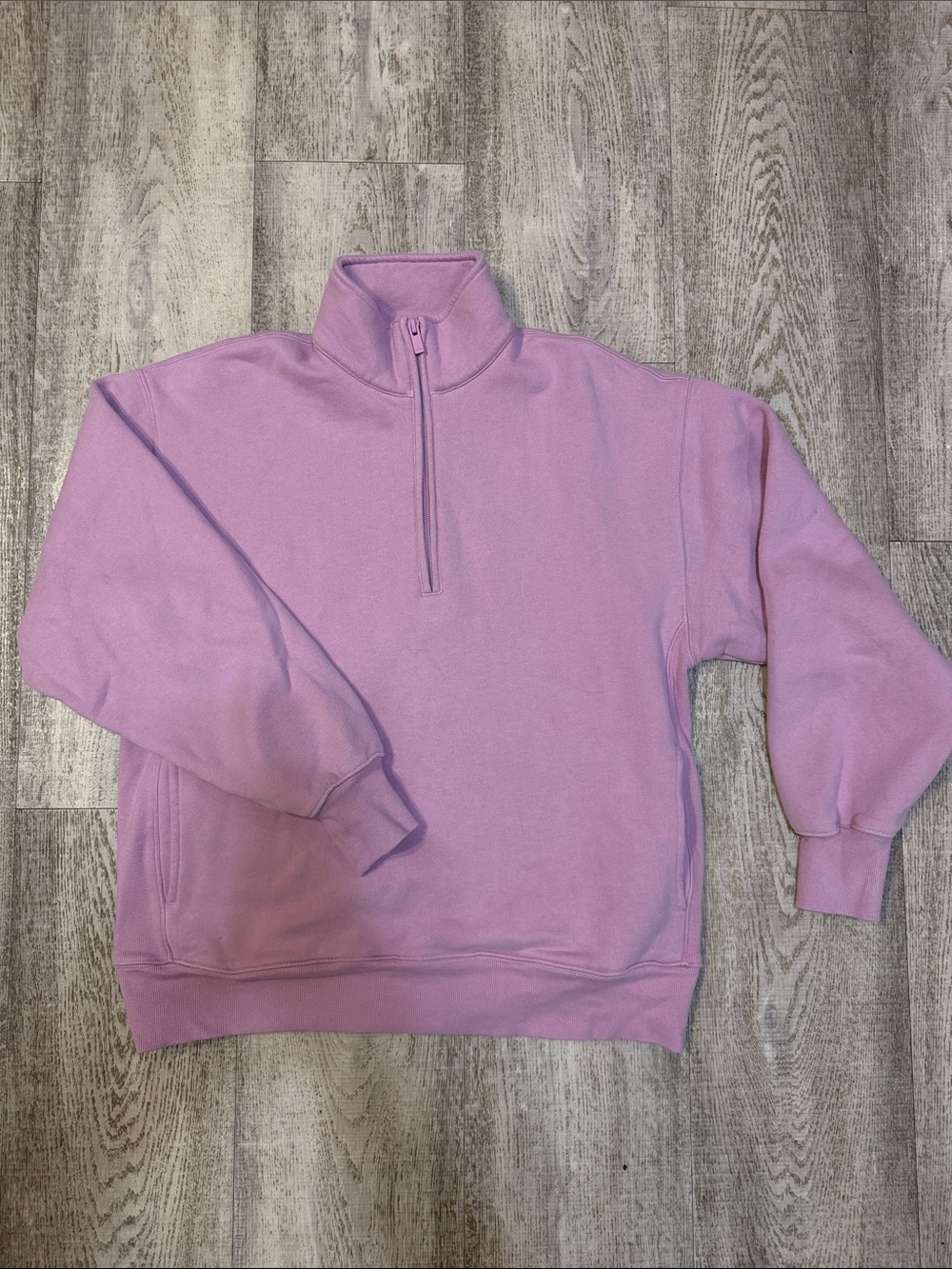 Aritzia Half-Zip Sweatshirt boyfriend XS